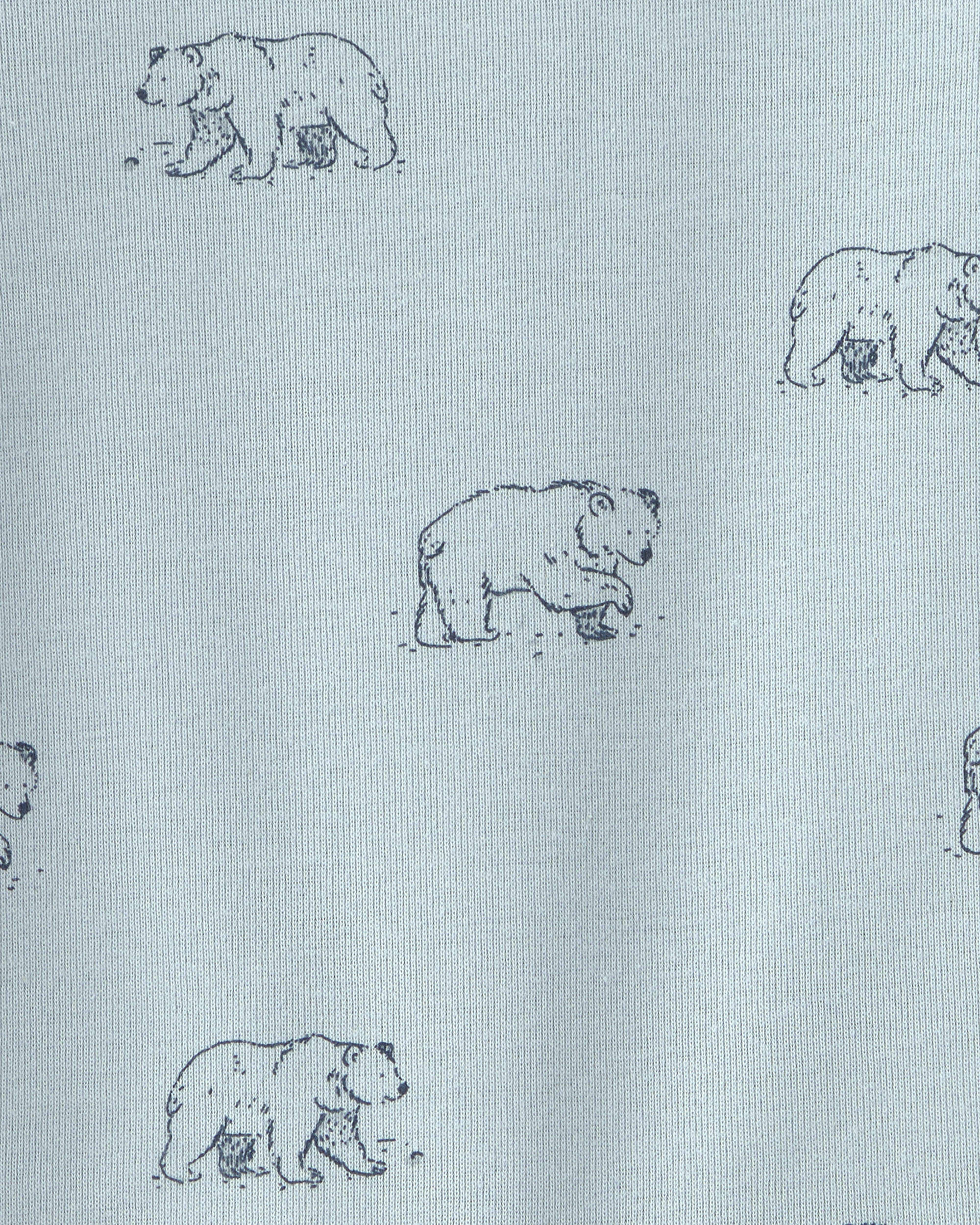Baby 2-Piece Organic Cotton Pajamas in Winter Bears - Image 4