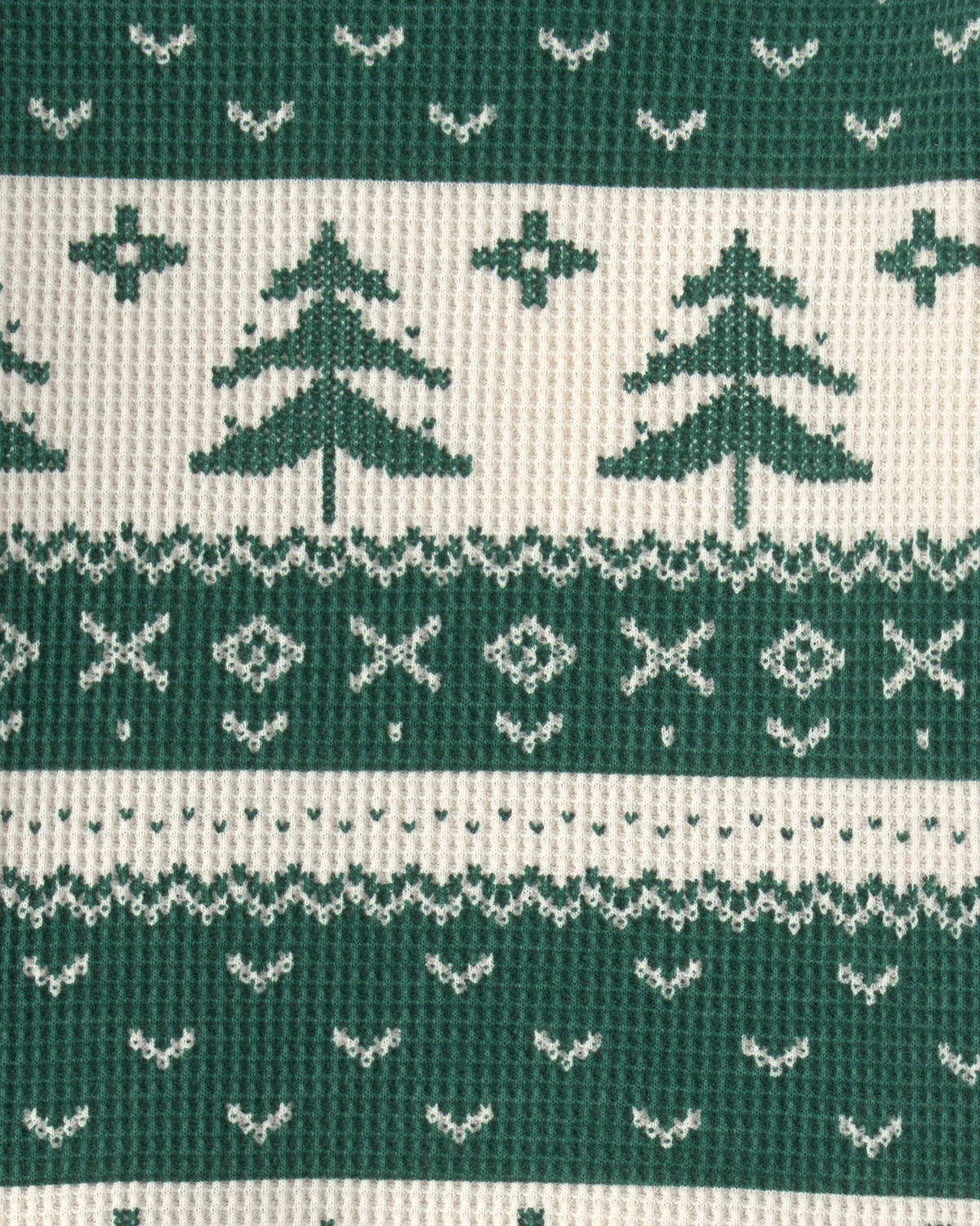 Baby 2-Piece Fair Isle Waffle Knit Pajamas Made with Organic Cotton - Image 3
