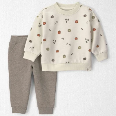 Baby 2-Piece Organic Cotton French Terry Top & Pant Set