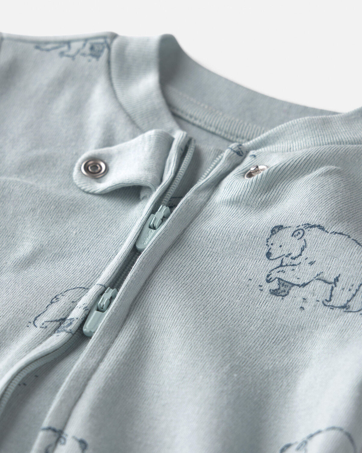 Baby Organic Cotton Sleep & Play Pajamas in Winter Bears - Image 3