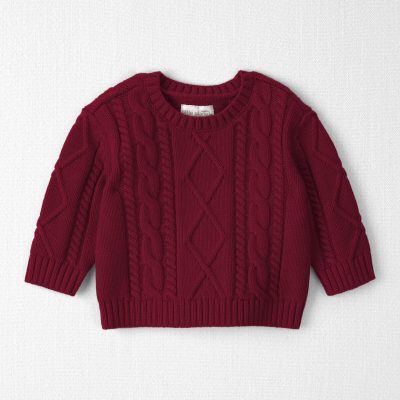 Baby Organic Cotton Cable Knit Sweater