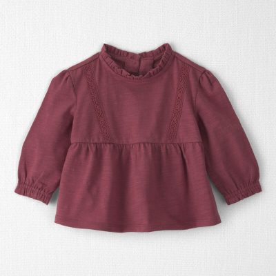 Baby Girl Organic Cotton Peplum Top