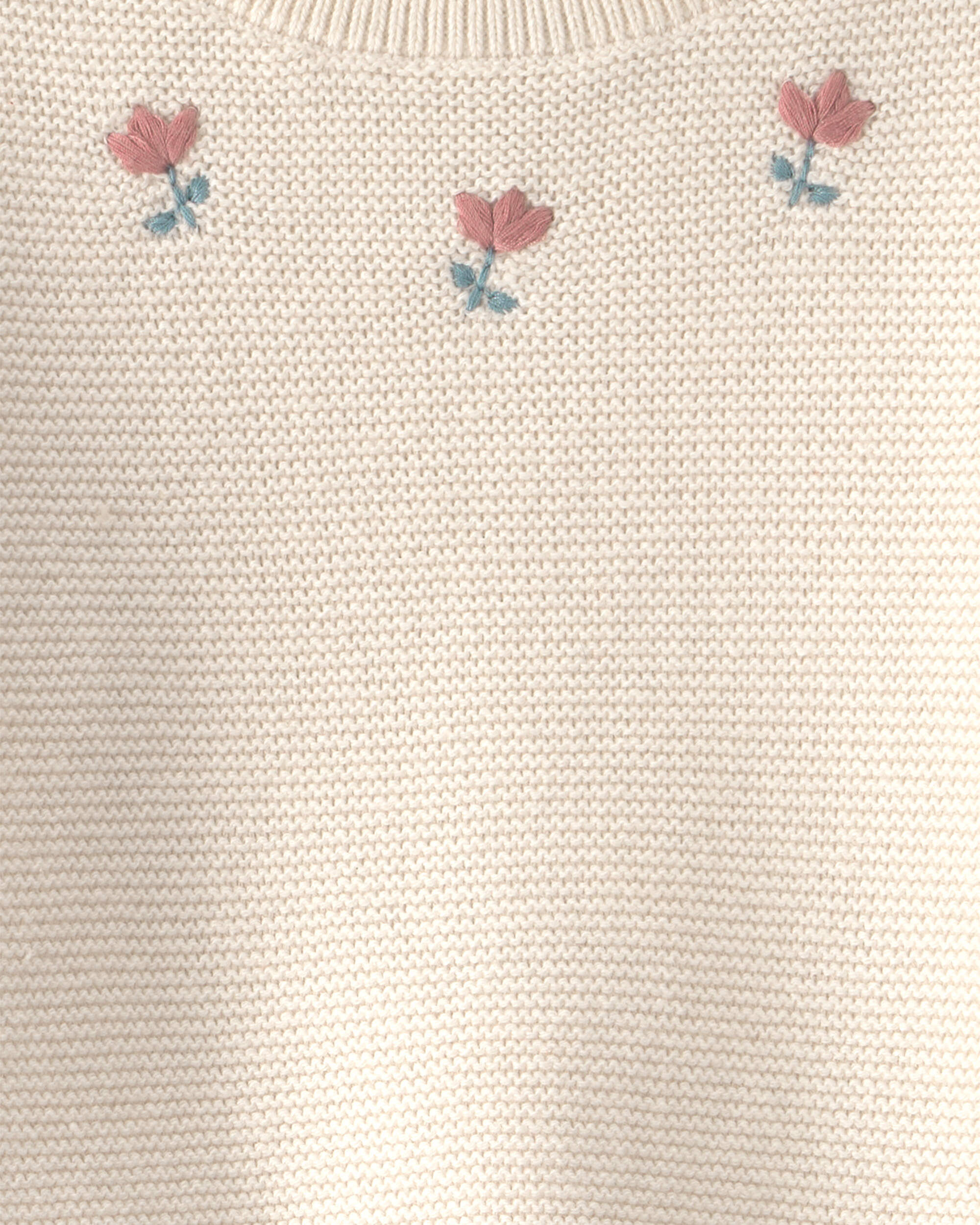 Baby Girl 2-Piece Organic Cotton Sweater Knit Top & Pant Set - Image 4