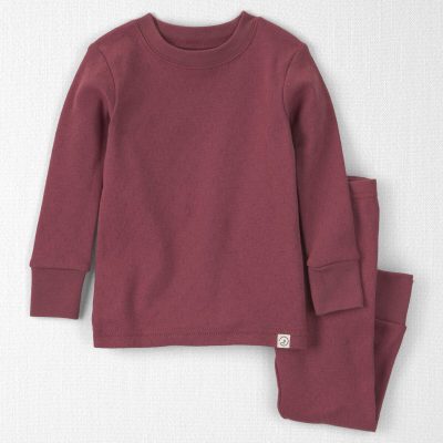 Baby Girl 2-Piece Organic Cotton Pointelle Pajamas