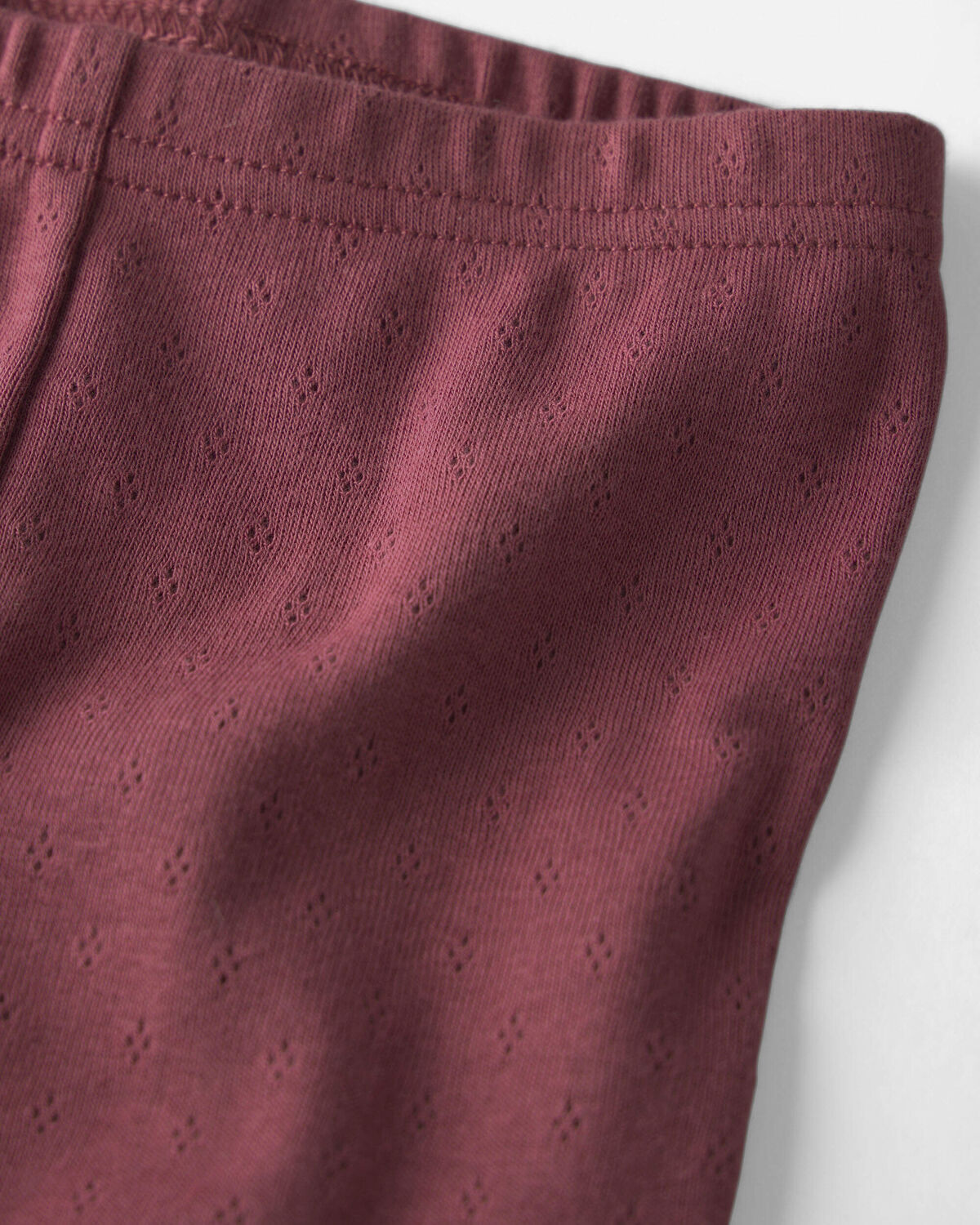 Baby Girl 2-Piece Organic Cotton Pointelle Pajamas - Image 2