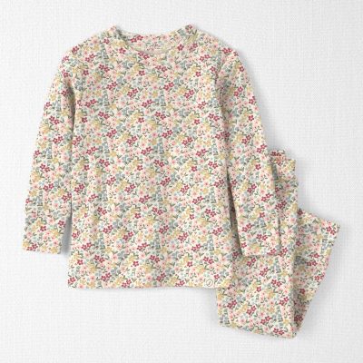 Baby Girl 2-Piece Organic Cotton Pajamas in Floral