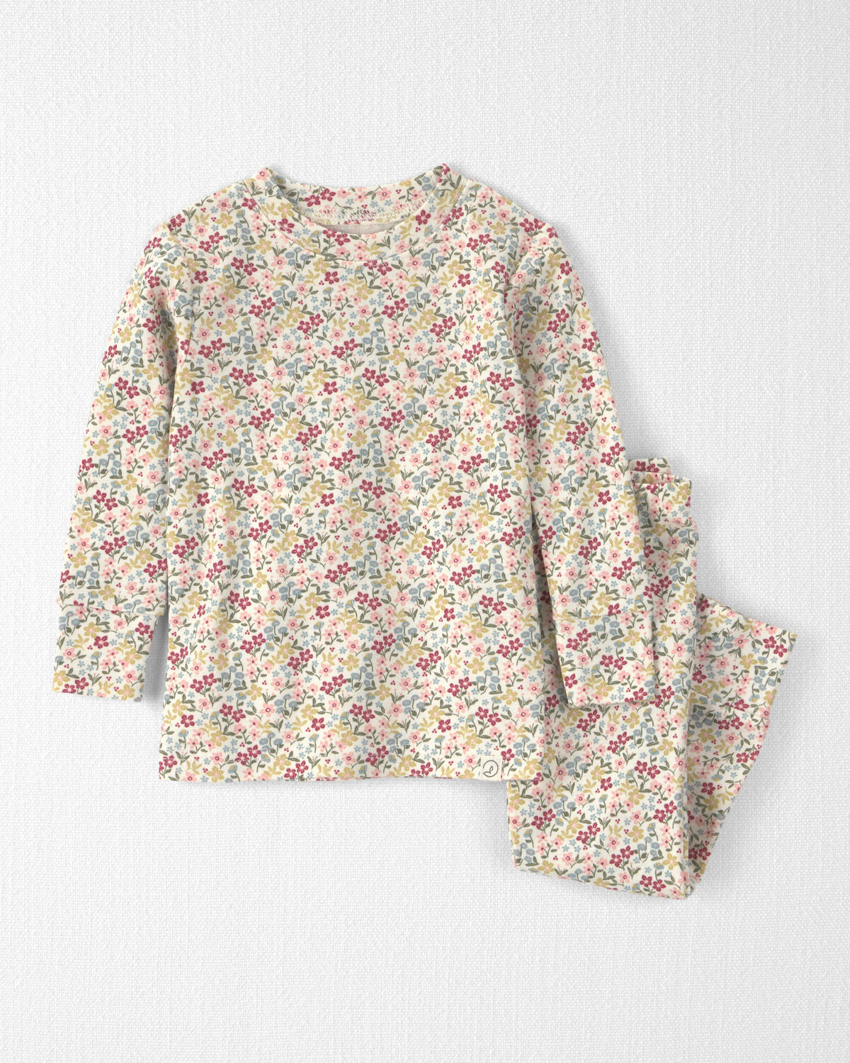 Baby Girl 2-Piece Organic Cotton Pajamas in Floral