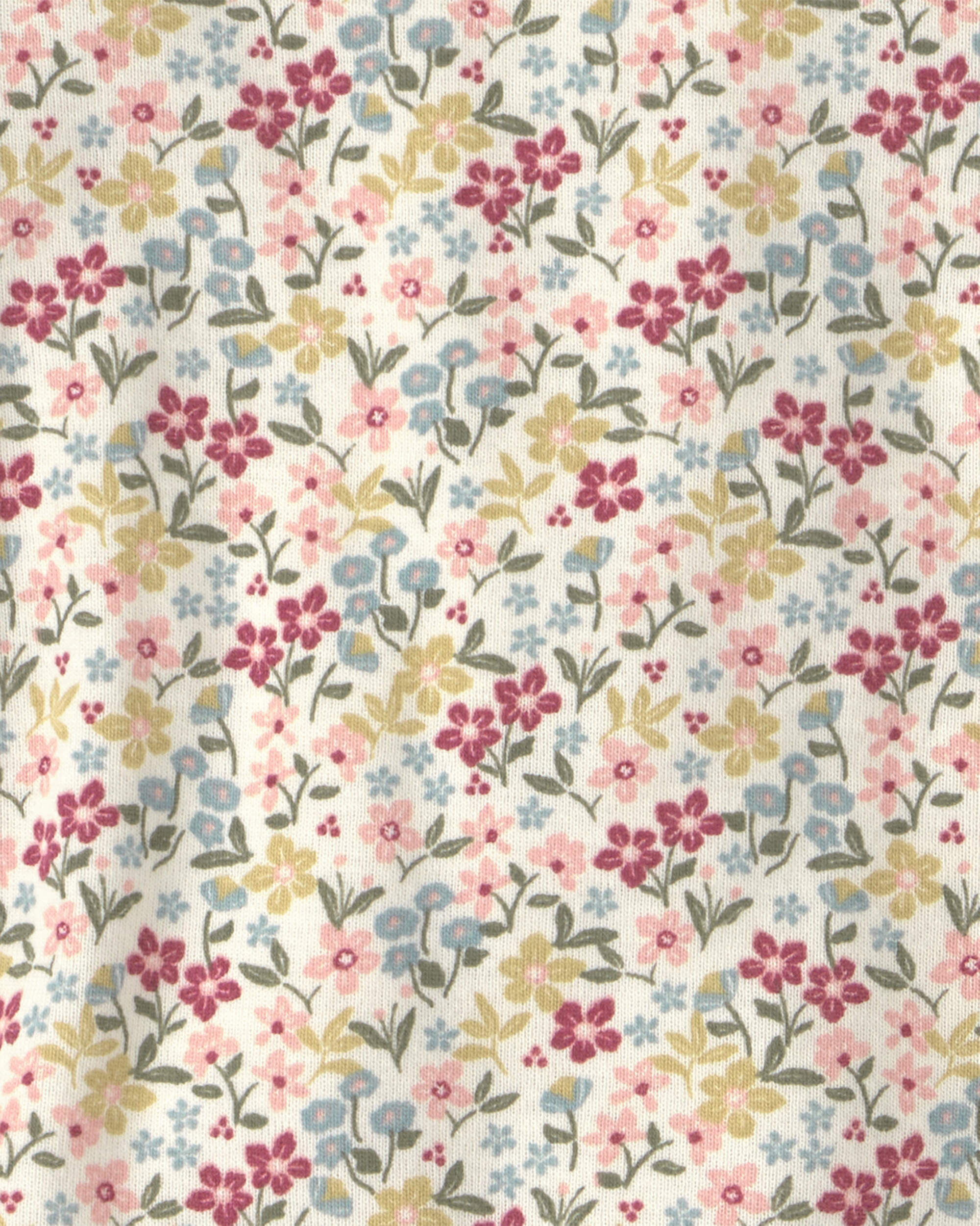 Baby Girl 2-Piece Organic Cotton Pajamas in Floral - Image 4