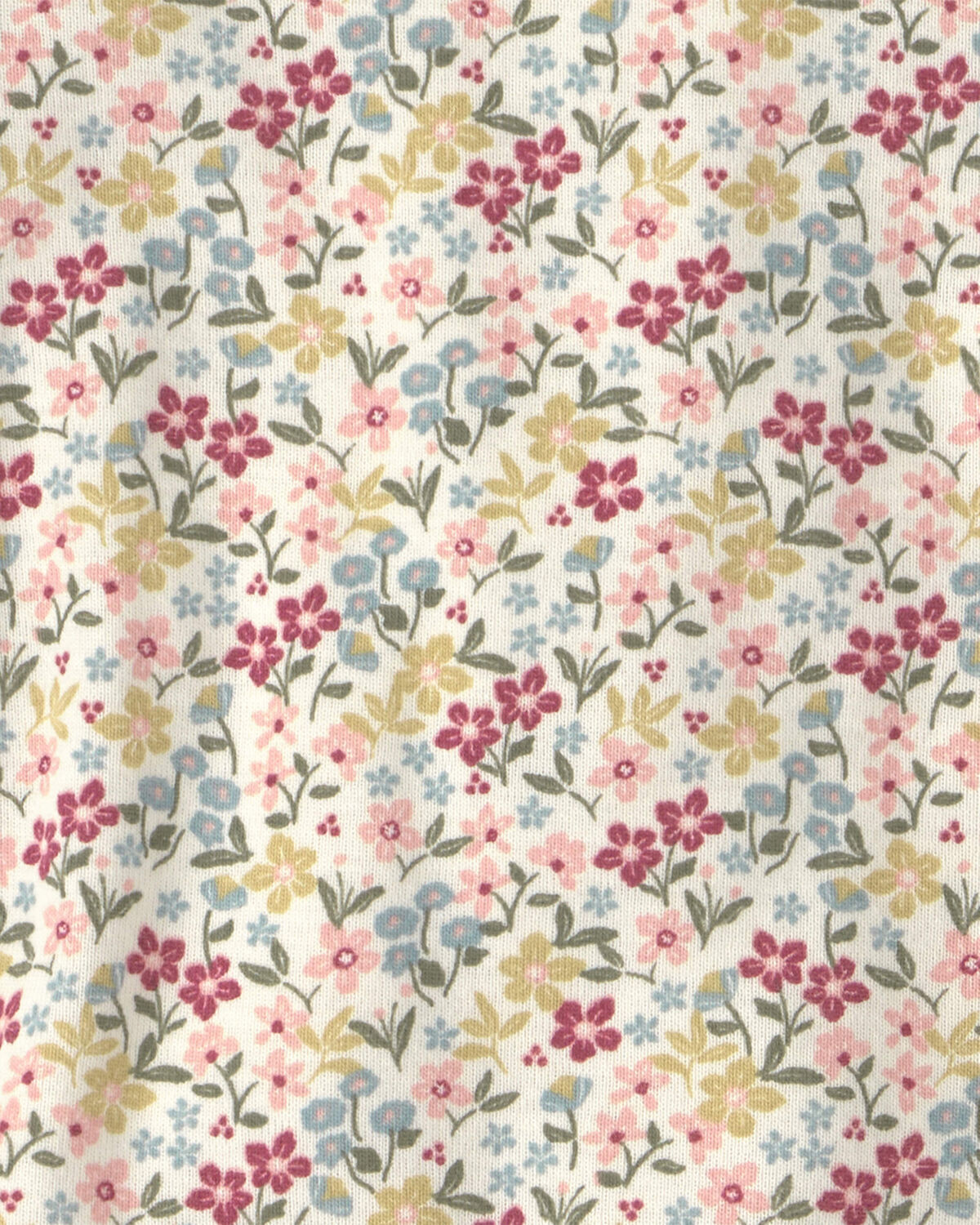 Baby Girl 2-Piece Organic Cotton Pajamas in Floral - Image 3
