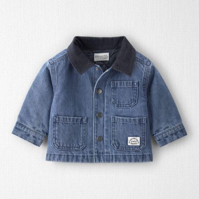Baby Organic Cotton Denim Barn Jacket