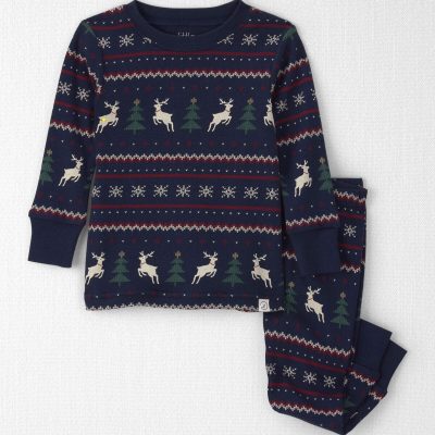 Baby 2-Piece Organic Cotton Fair Isle Pajamas
