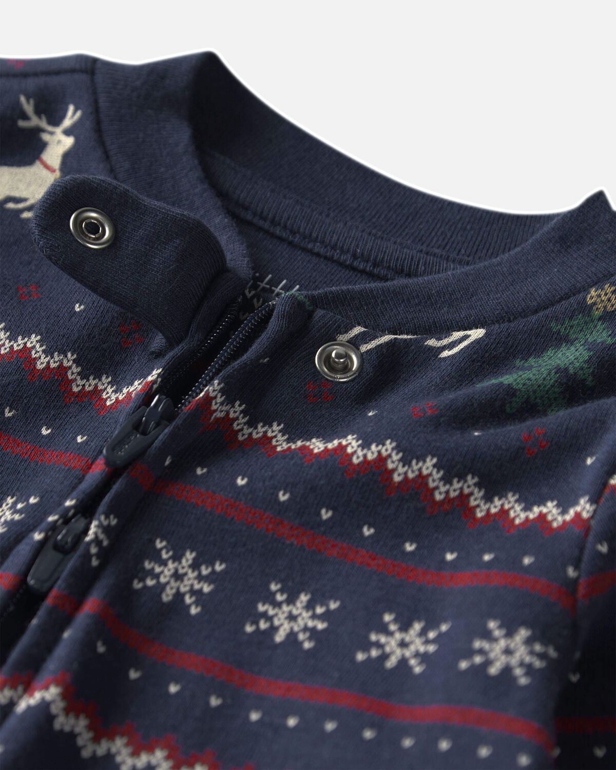 Baby Organic Cotton Fair Isle Sleep & Play Pajamas - Image 3