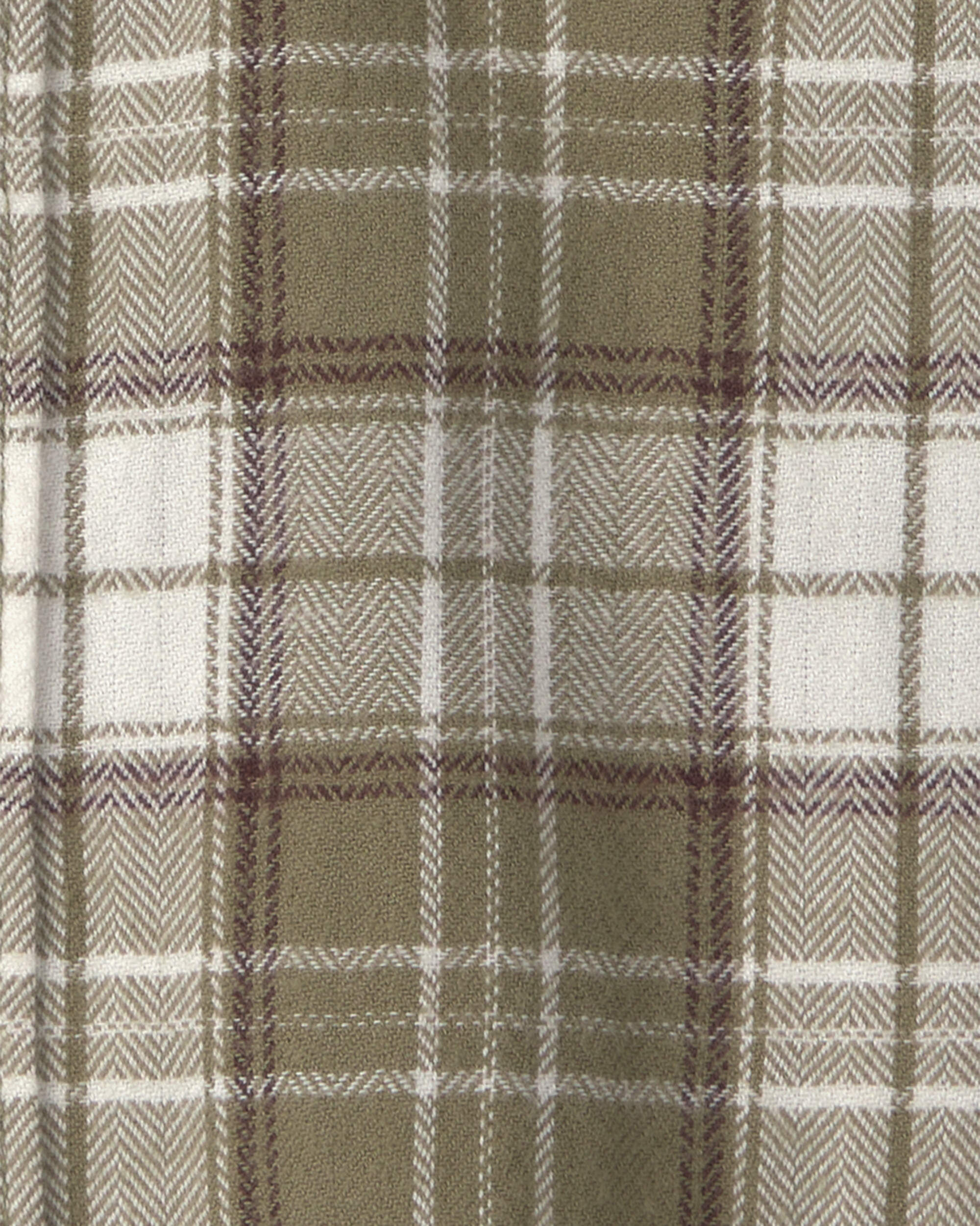 Baby Boy Organic Cotton Flannel Button-Down Shirt - Image 4