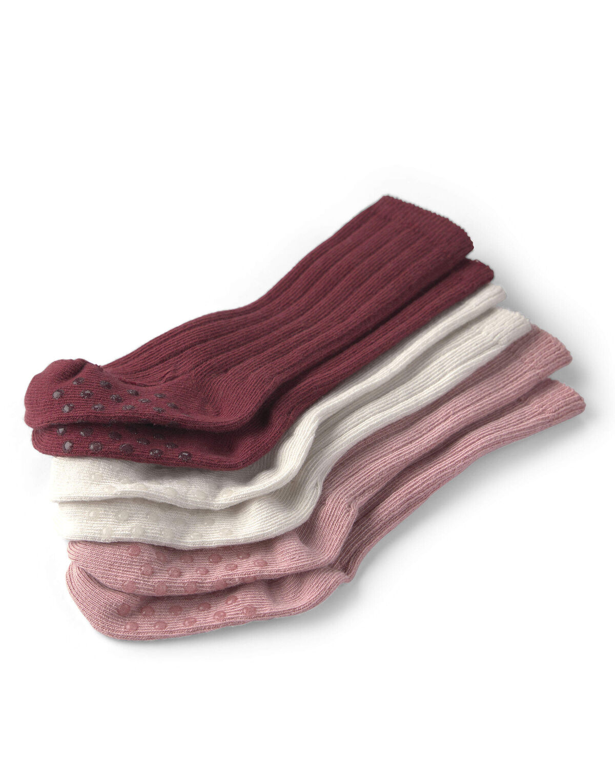 Baby 3-Pack No-Slip Knee-High Socks Made with Organic Cotton - Image 2