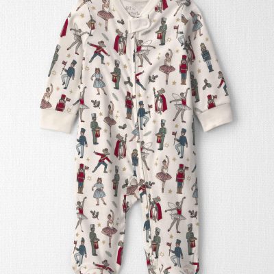 Baby Organic Cotton Sleep & Play Pajamas in Nutcracker