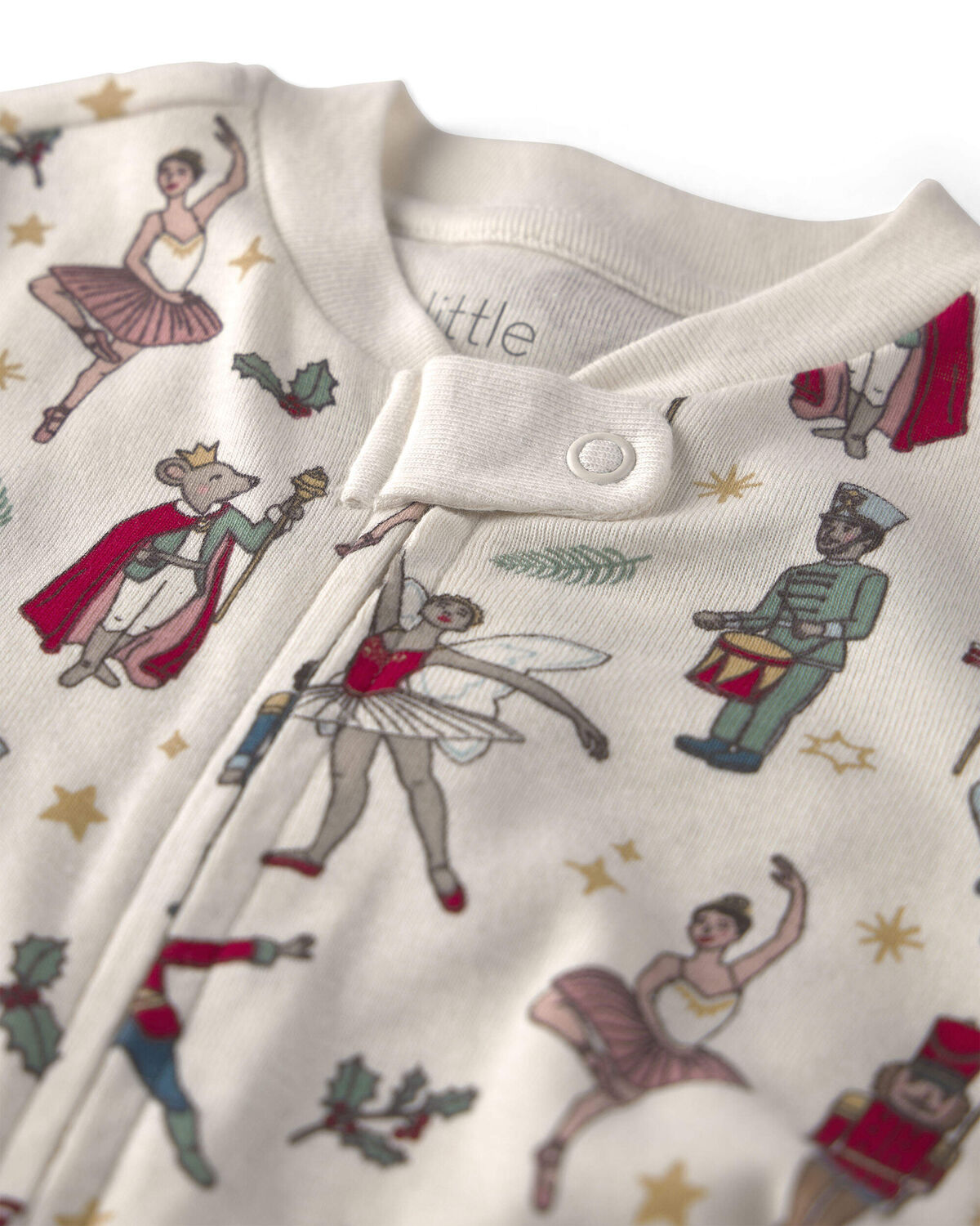 Baby Organic Cotton Sleep & Play Pajamas in Nutcracker - Image 3