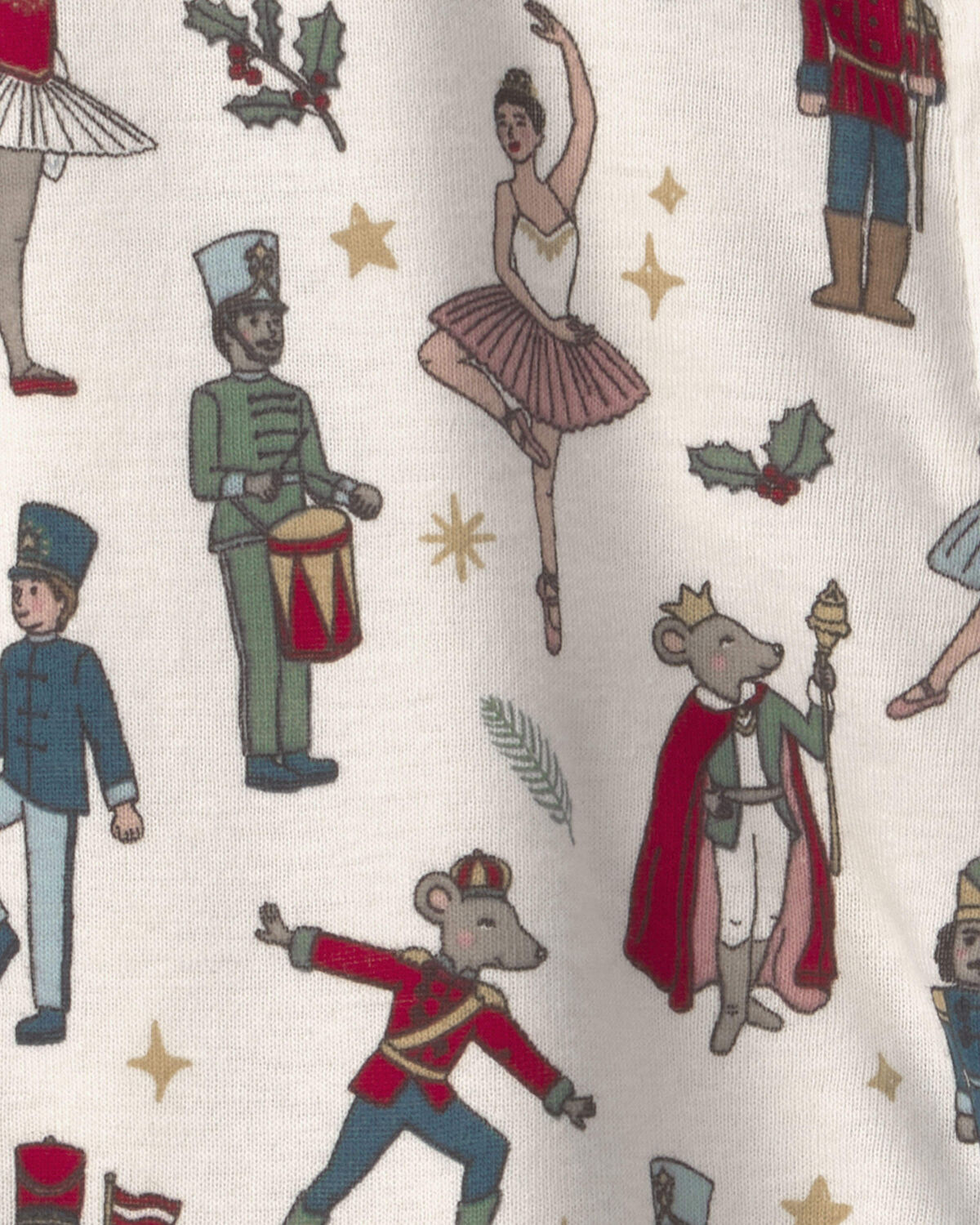 Baby Organic Cotton Sleep & Play Pajamas in Nutcracker - Image 2