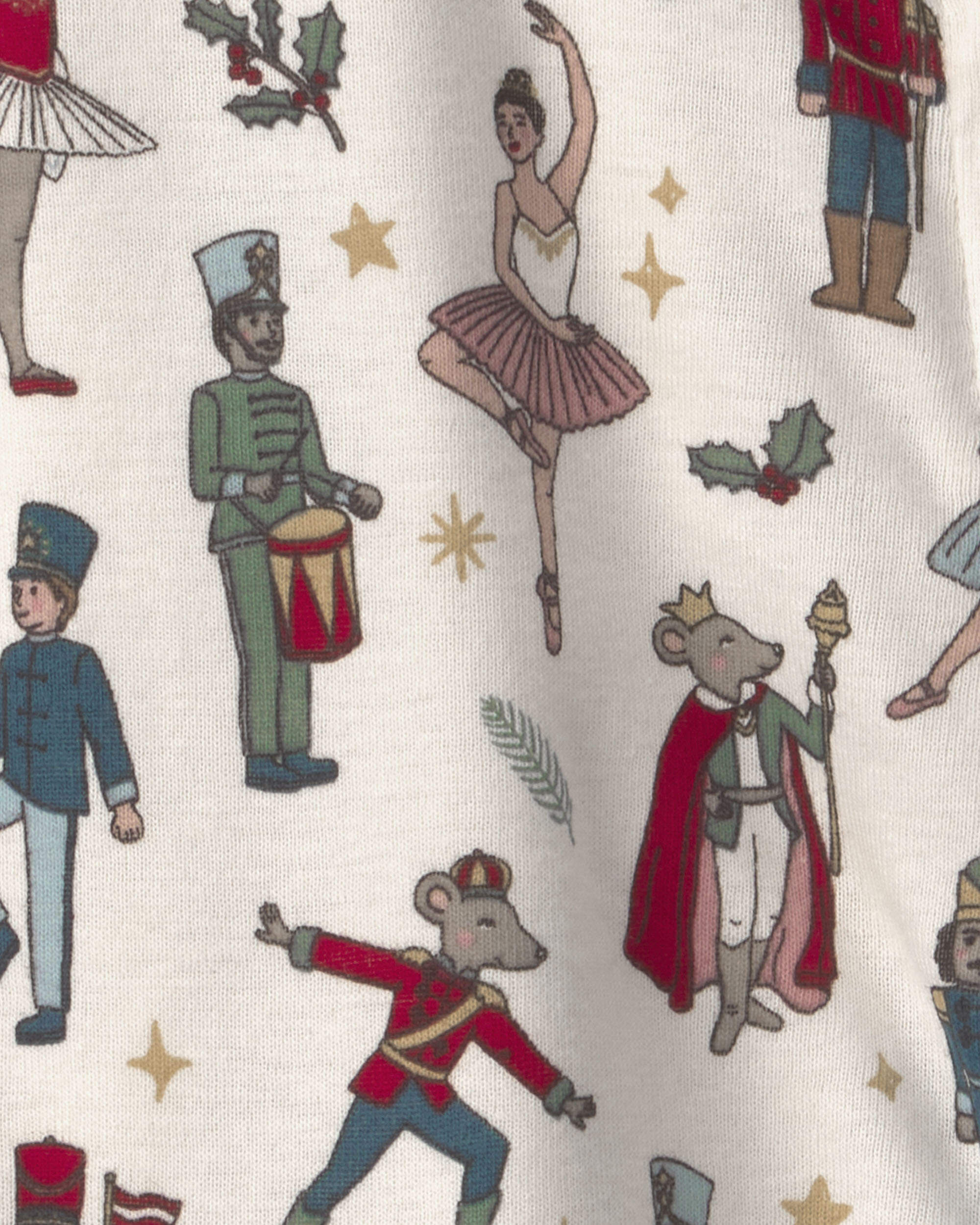 Baby Organic Cotton Sleep & Play Pajamas in Nutcracker - Image 5