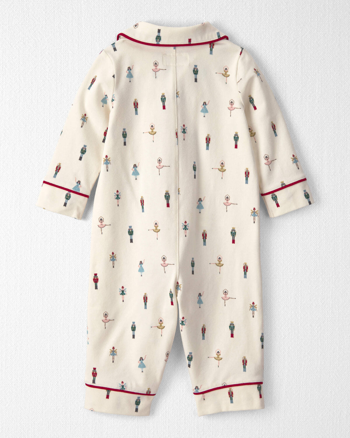 Baby Organic Cotton Jumpsuit in Nutcracker - Image 2
