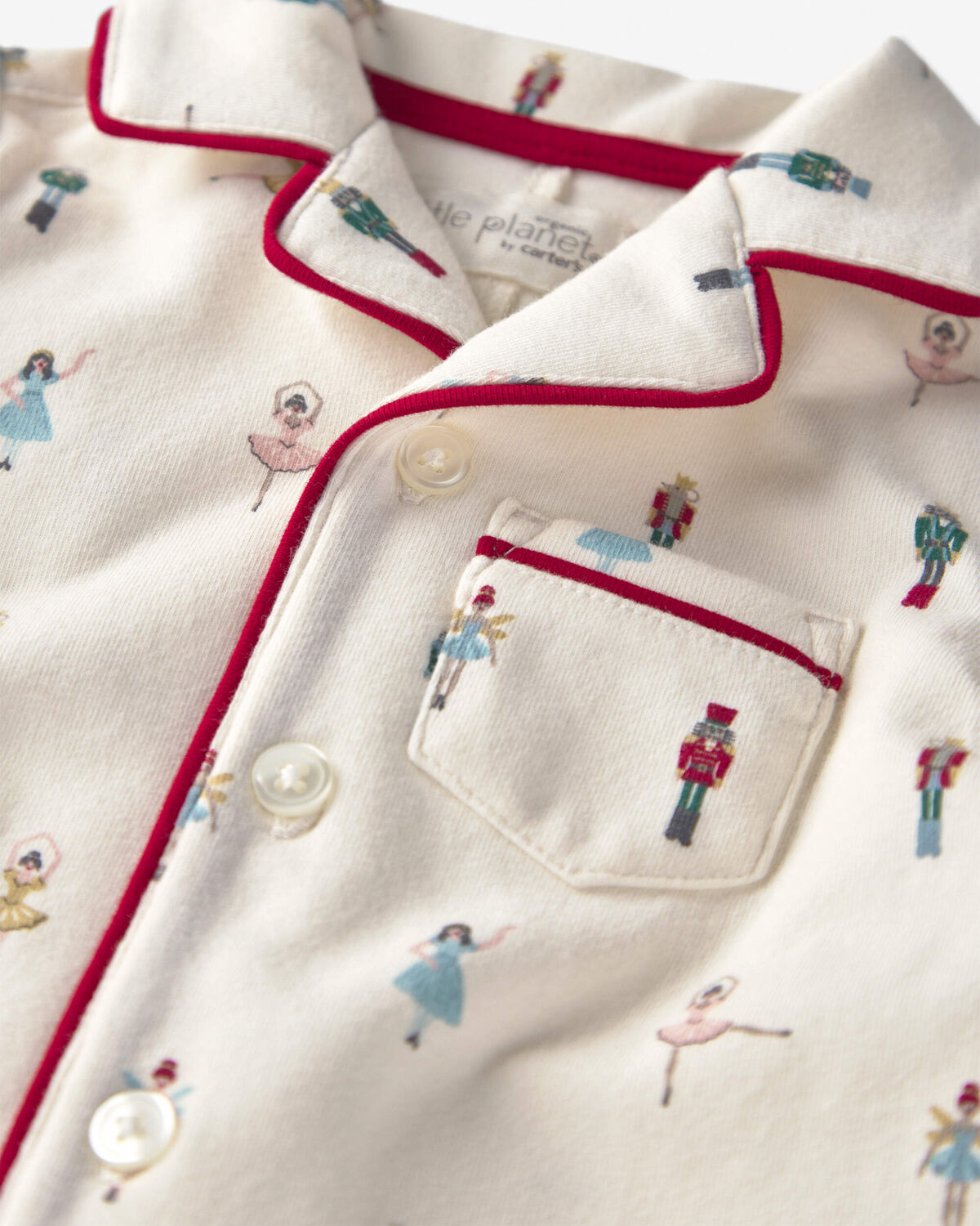 Baby Organic Cotton Jumpsuit in Nutcracker - Image 3
