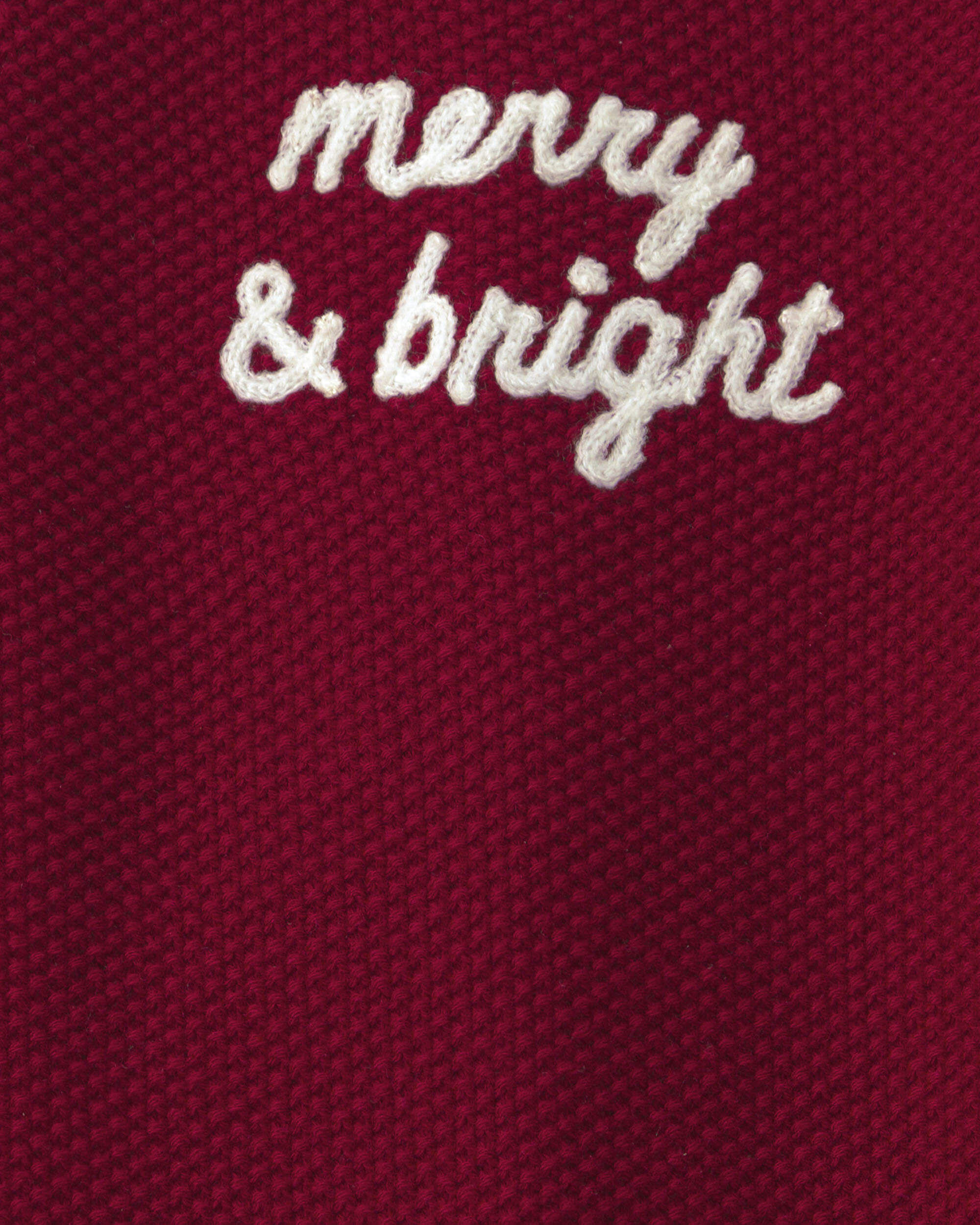 Baby Organic Cotton 'Merry & Bright' Sweater Knit Jumpsuit - Image 4
