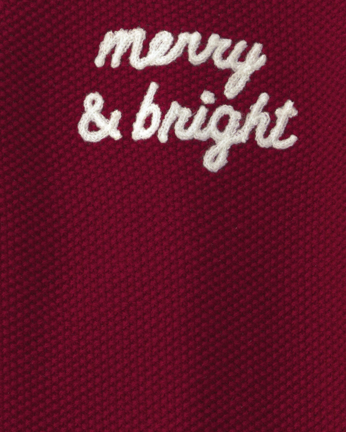 Baby Organic Cotton 'Merry & Bright' Sweater Knit Jumpsuit - Image 3