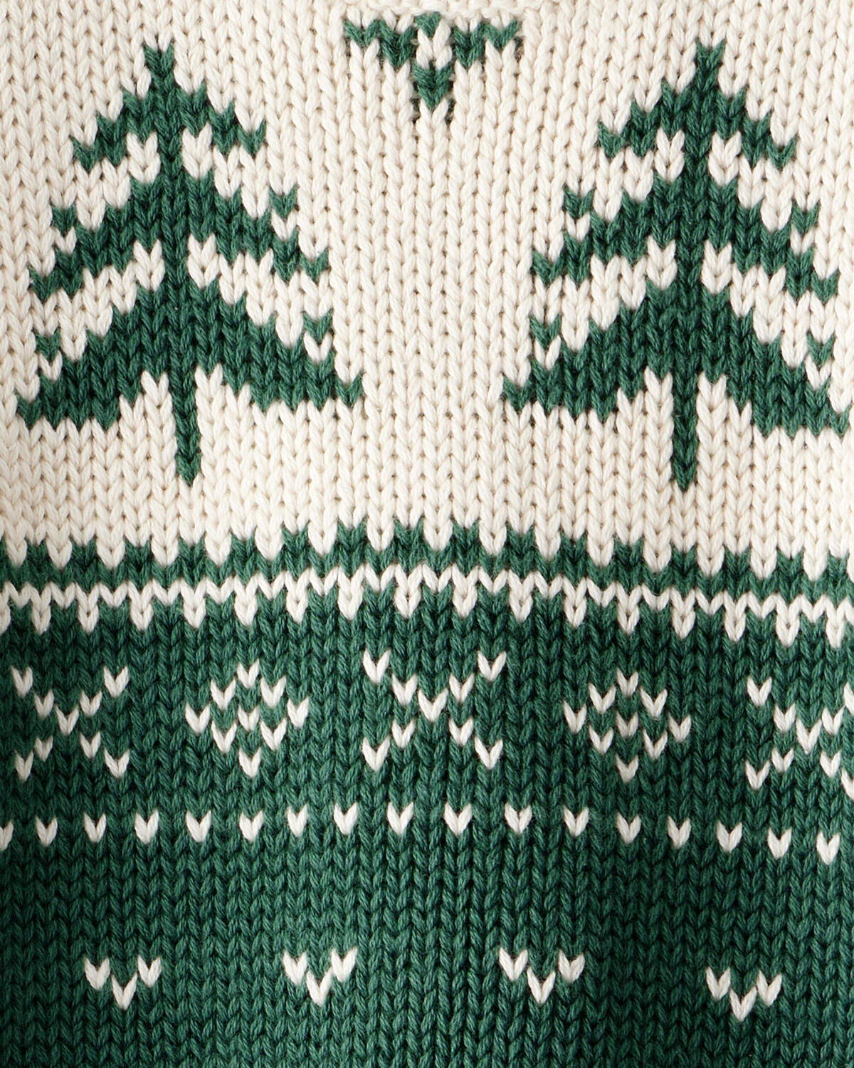 Baby Organic Cotton Fair Isle Sweater Knit Pullover - Image 3