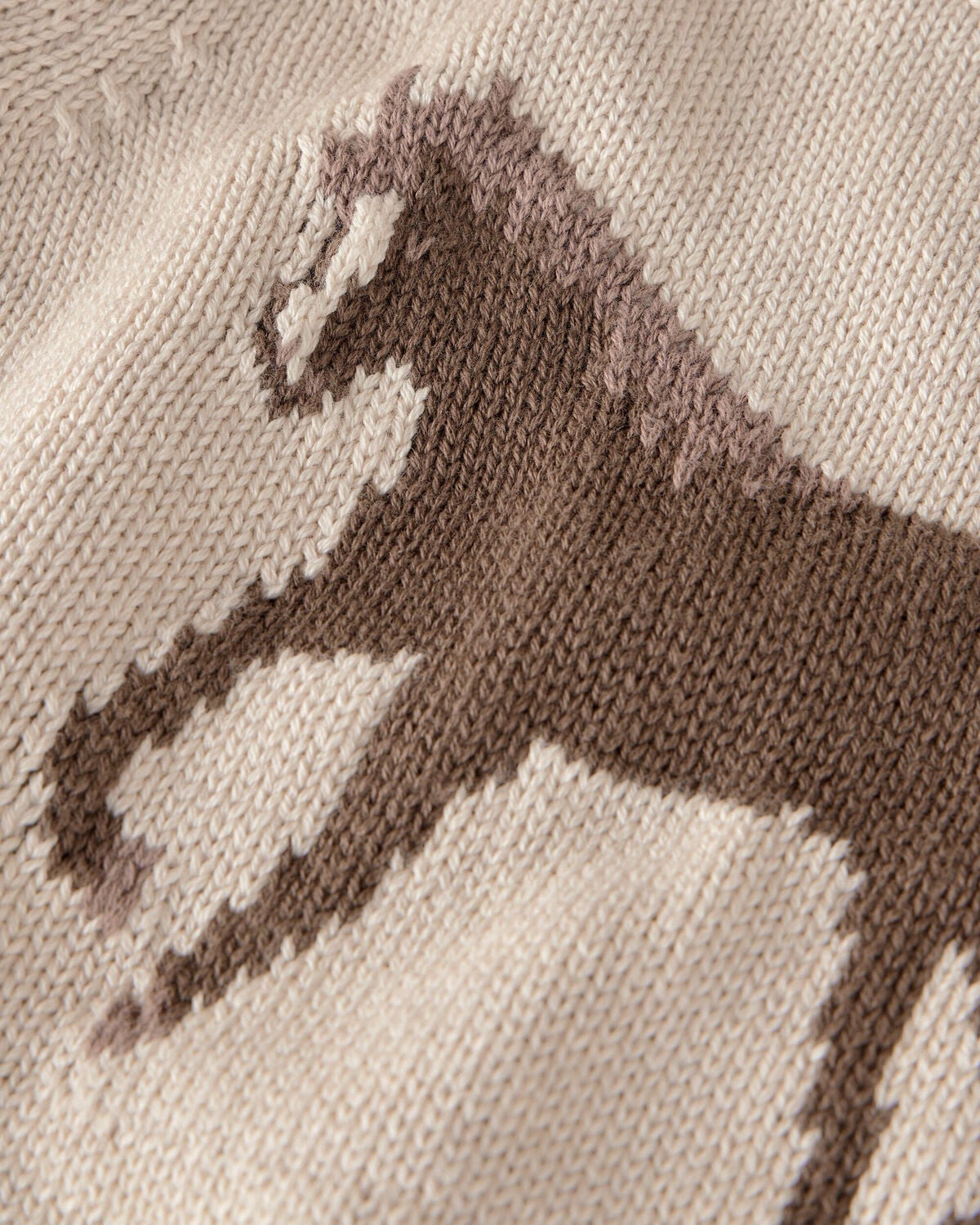Baby Organic Cotton Horse Sweater Knit Pullover - Image 2