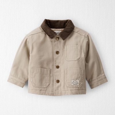 Baby Organic Cotton Twill Barn Jacket