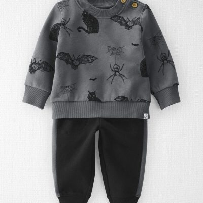 Baby 2-Piece Fleece Top & Pant Set Made with Organic Cotton