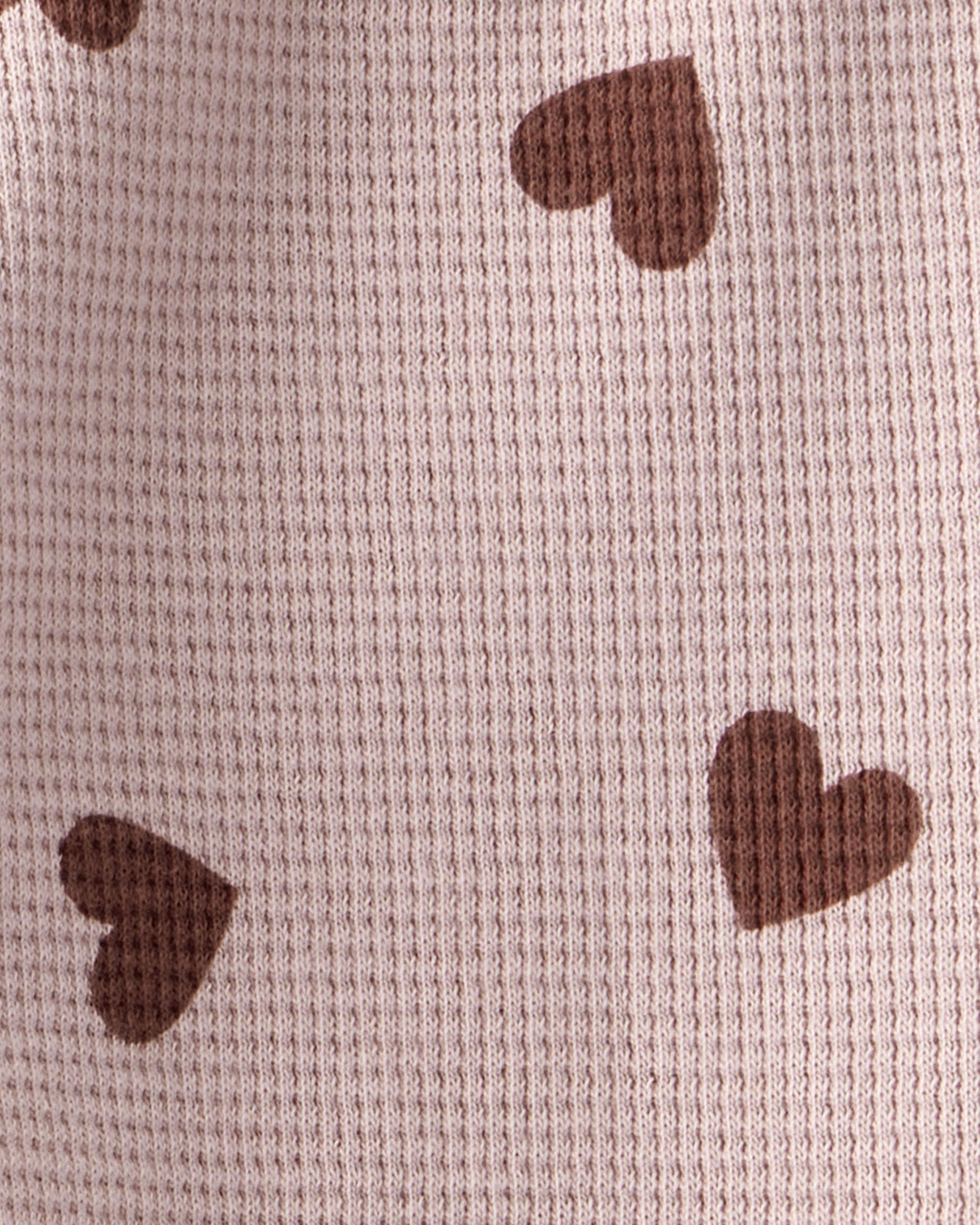 Baby Girl Waffle Knit Top & Pant Set Made with Organic Cotton - Image 5