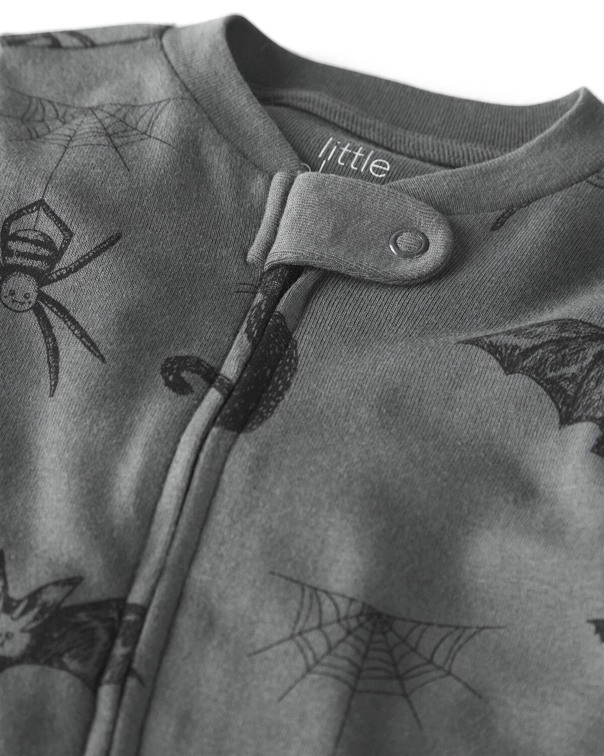 Baby Organic Cotton Sleep & Play Pajamas in Spooky Creatures - Image 2