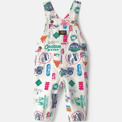 Baby Boy Vintage Logo Overalls