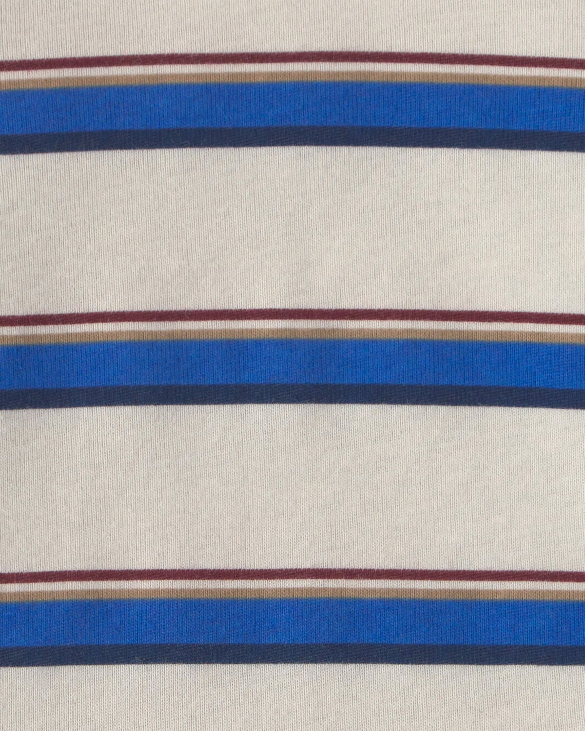 Baby Boy 2-Piece Striped French Terry Long-Sleeve Overall Set - Indigo/Cream - Image 5