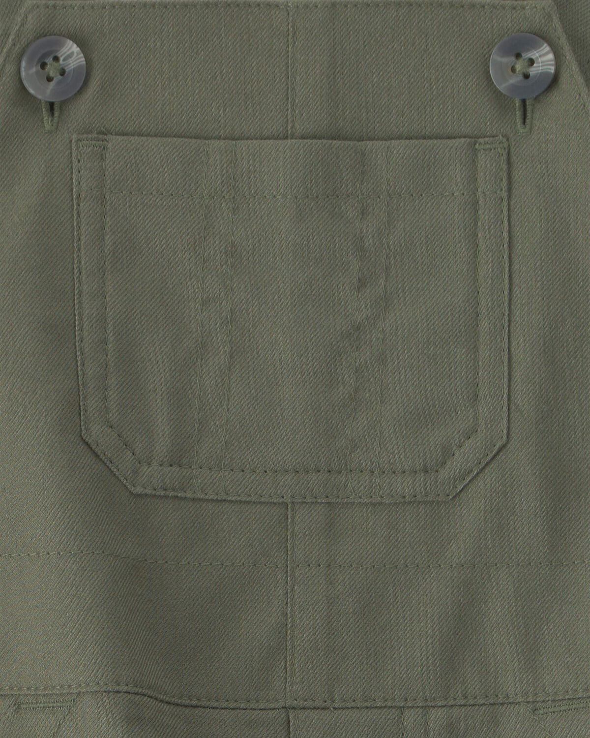 Baby Boy 2-Piece Dinosaur Long-Sleeve Overall Set - Olive Green - Image 4