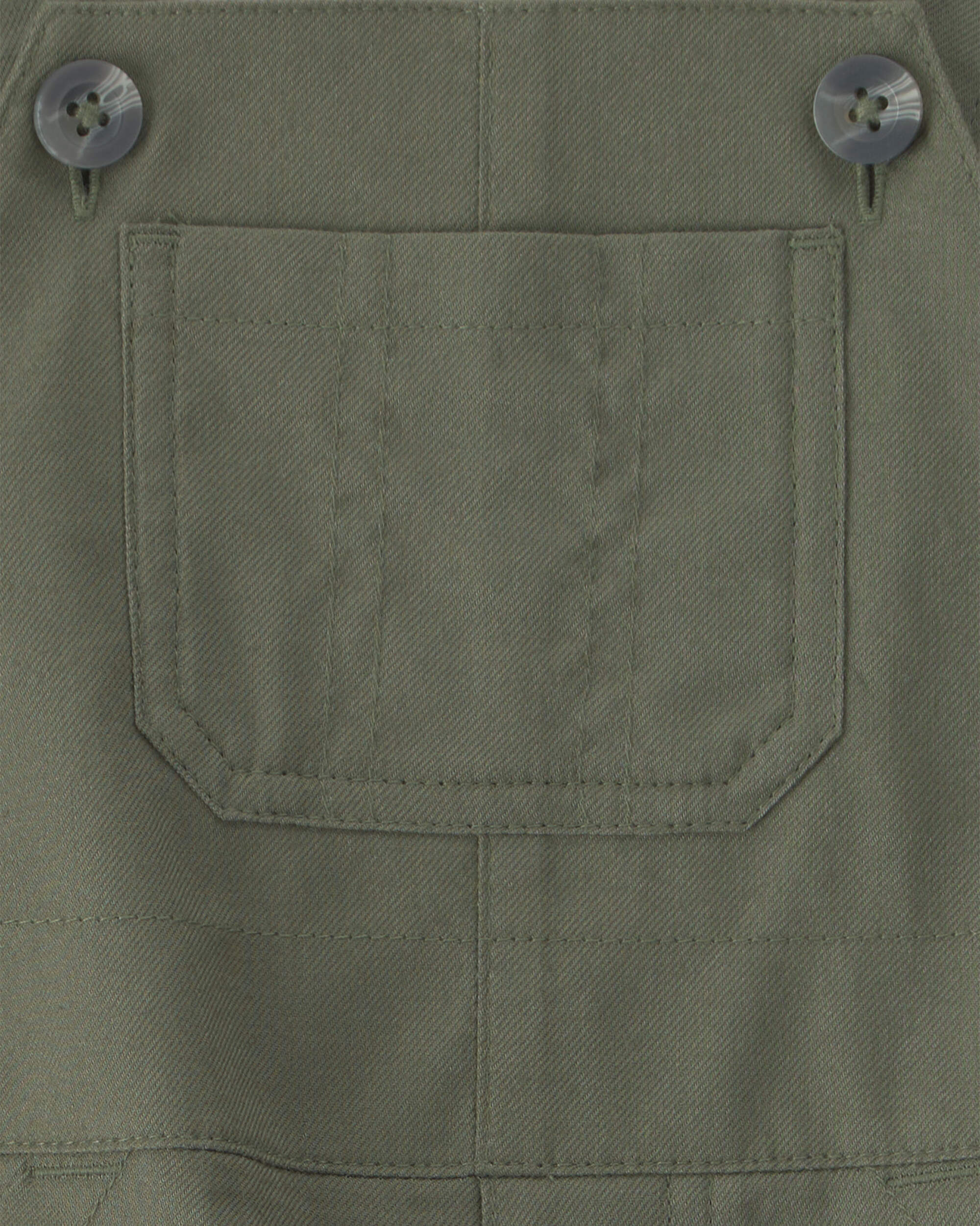 Baby Boy 2-Piece Dinosaur Long-Sleeve Overall Set - Olive Green - Image 6