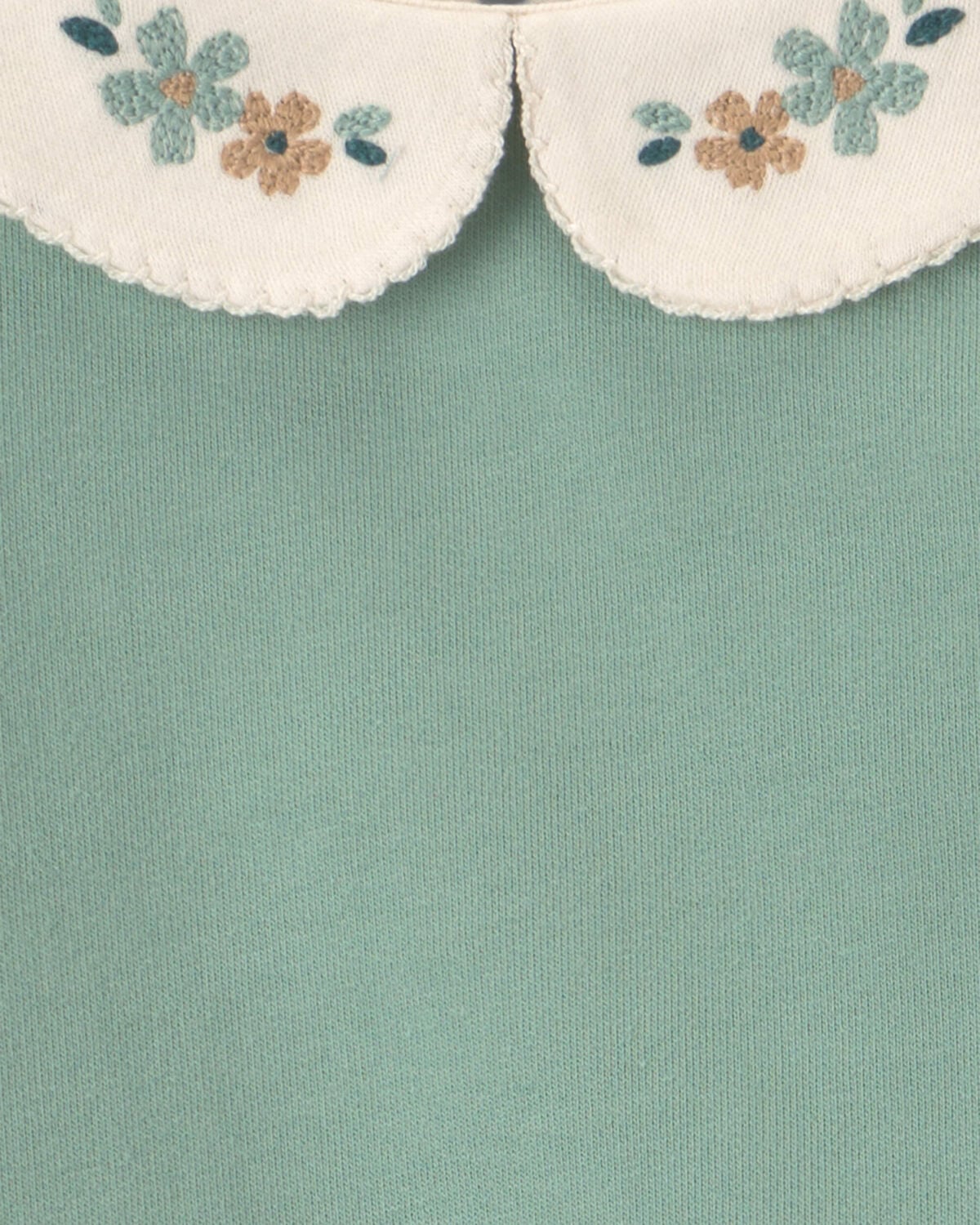 Baby Girl 3-Piece Floral French Terry Layering Set - Green - Image 3