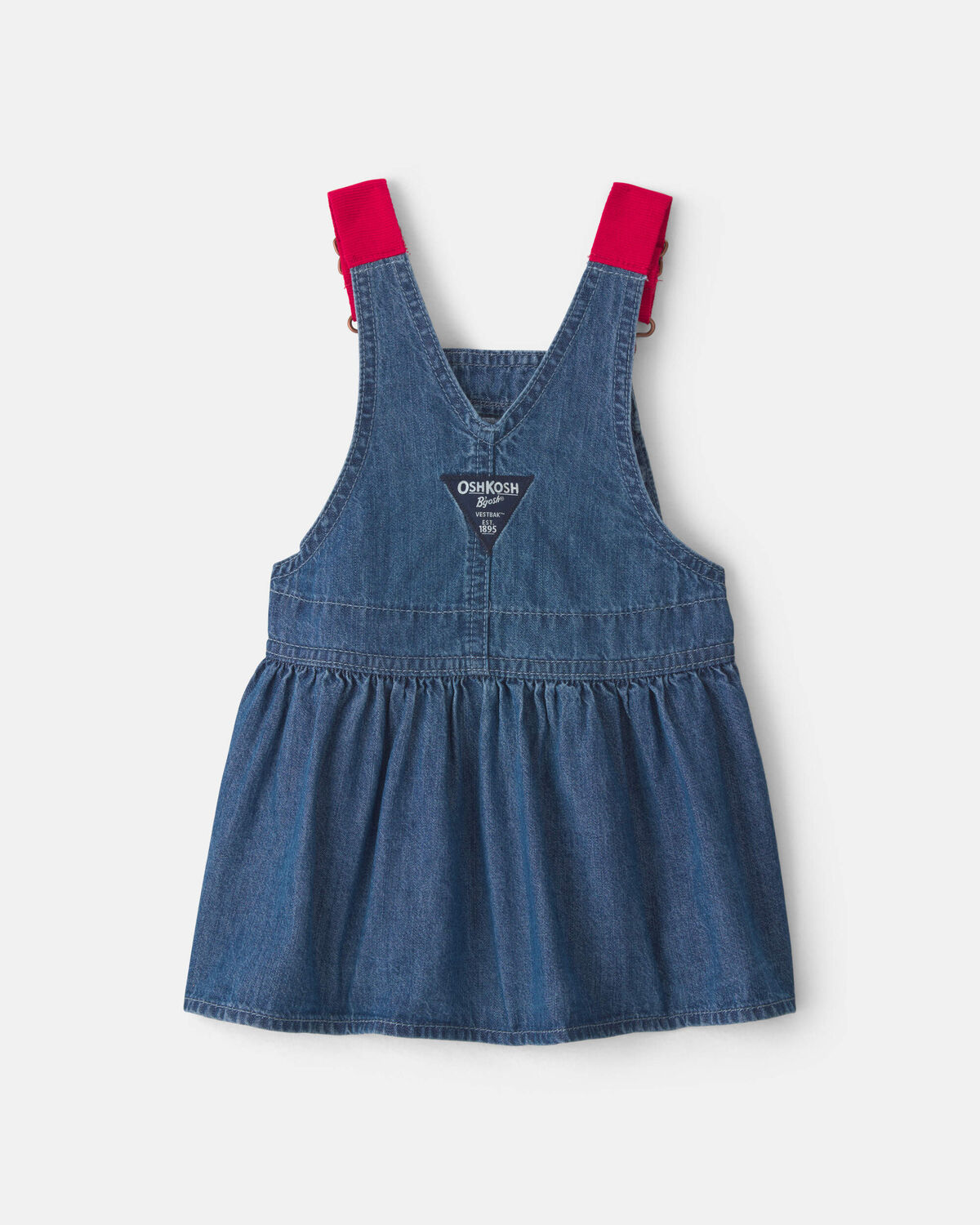 Baby Girl Chambray Denim Skirtall - Medium Wash - Image 2