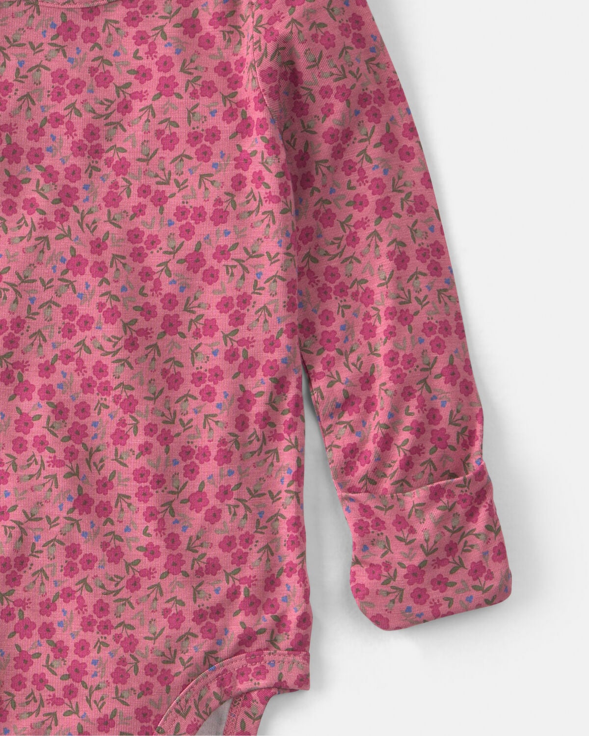Baby Girl 2-Piece Floral PurelySoft™ Long-Sleeve Bodysuit & Pant Set - Pink - Image 2