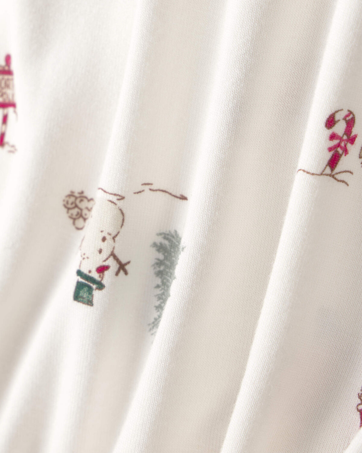 Baby 1-Piece North Pole Christmas PurelySoft™ Snug Fit Pajama - Cream - Image 6
