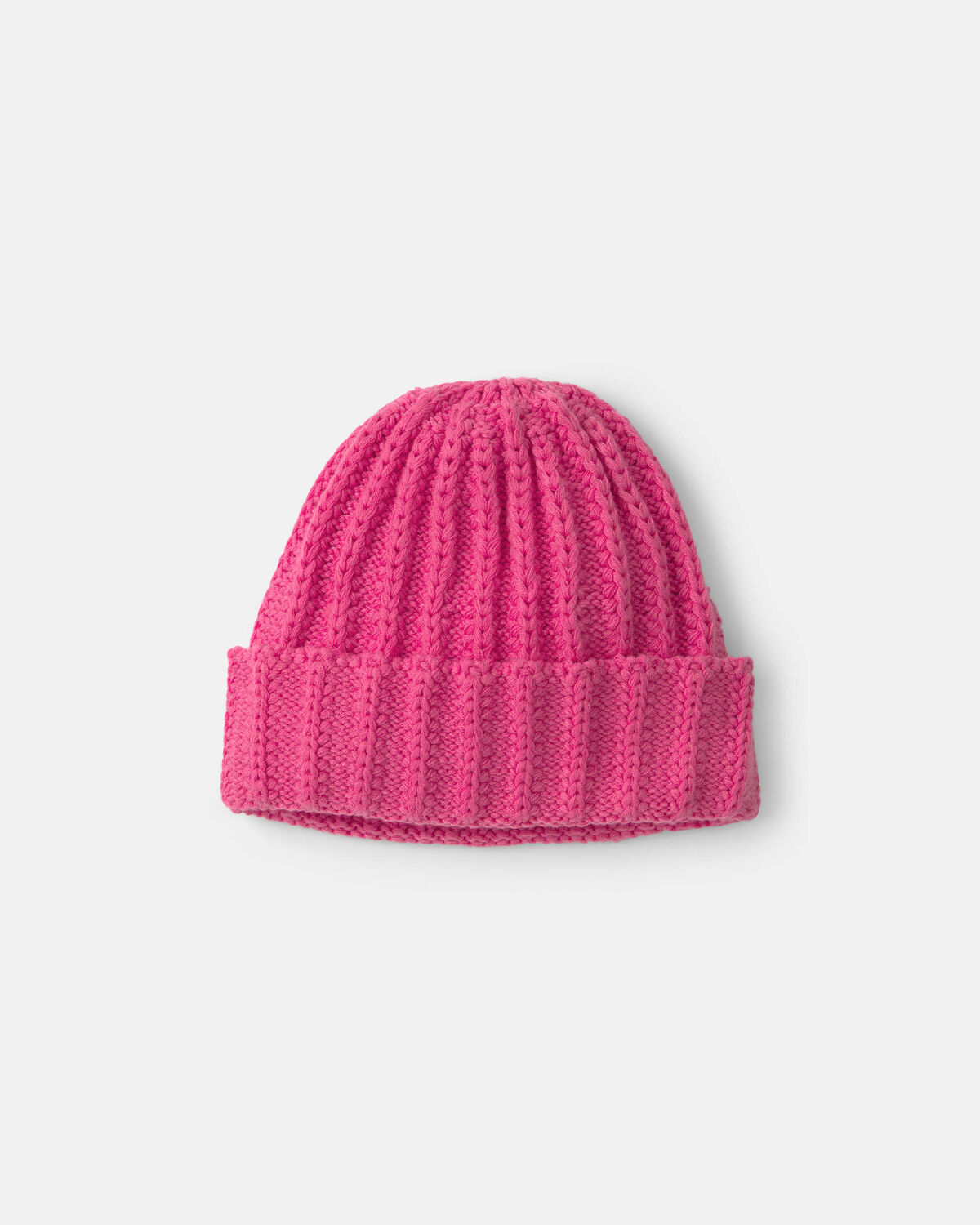 Baby Girl Ribbed Beanie - Pink
