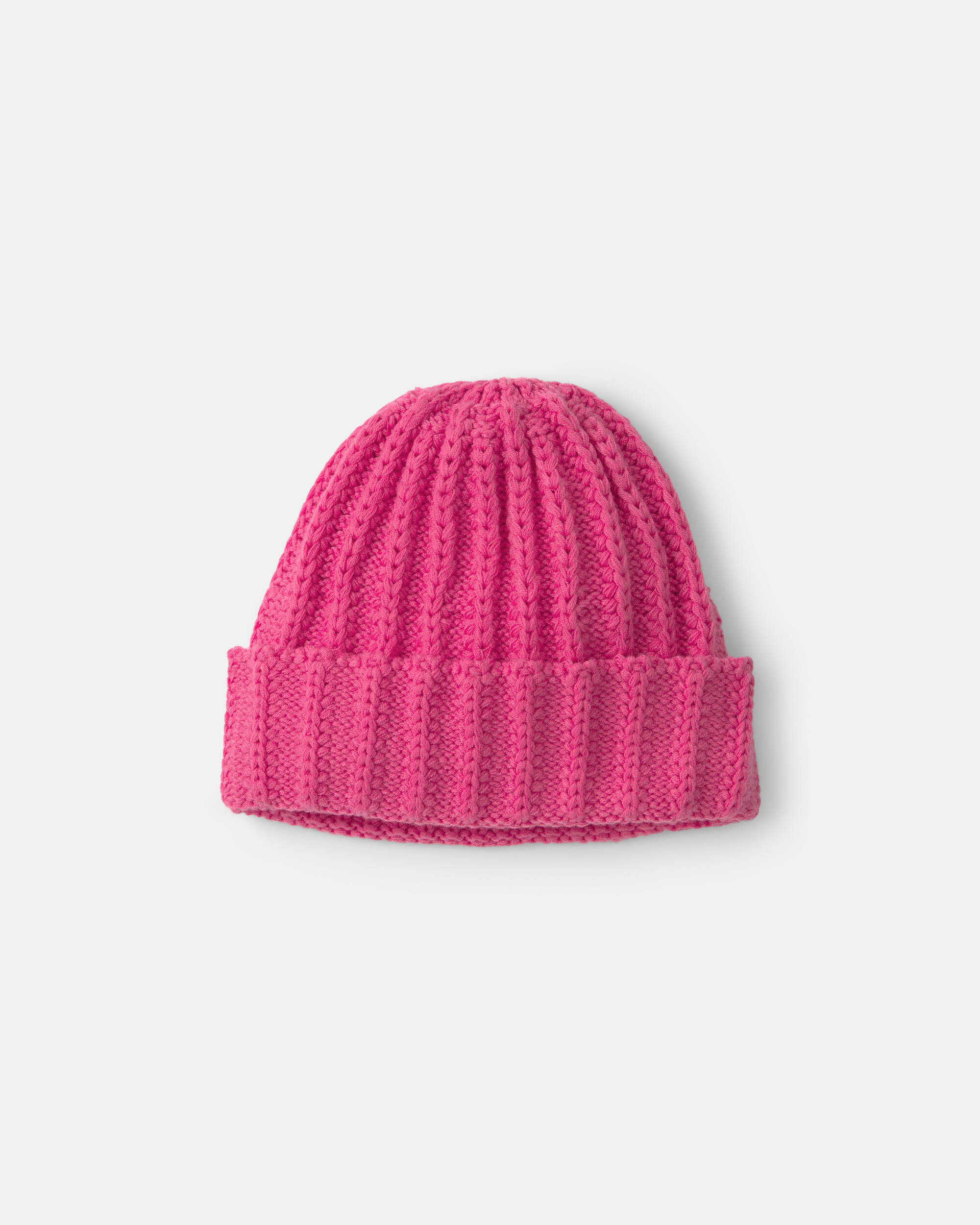 Baby Girl Ribbed Beanie - Pink - Image 3
