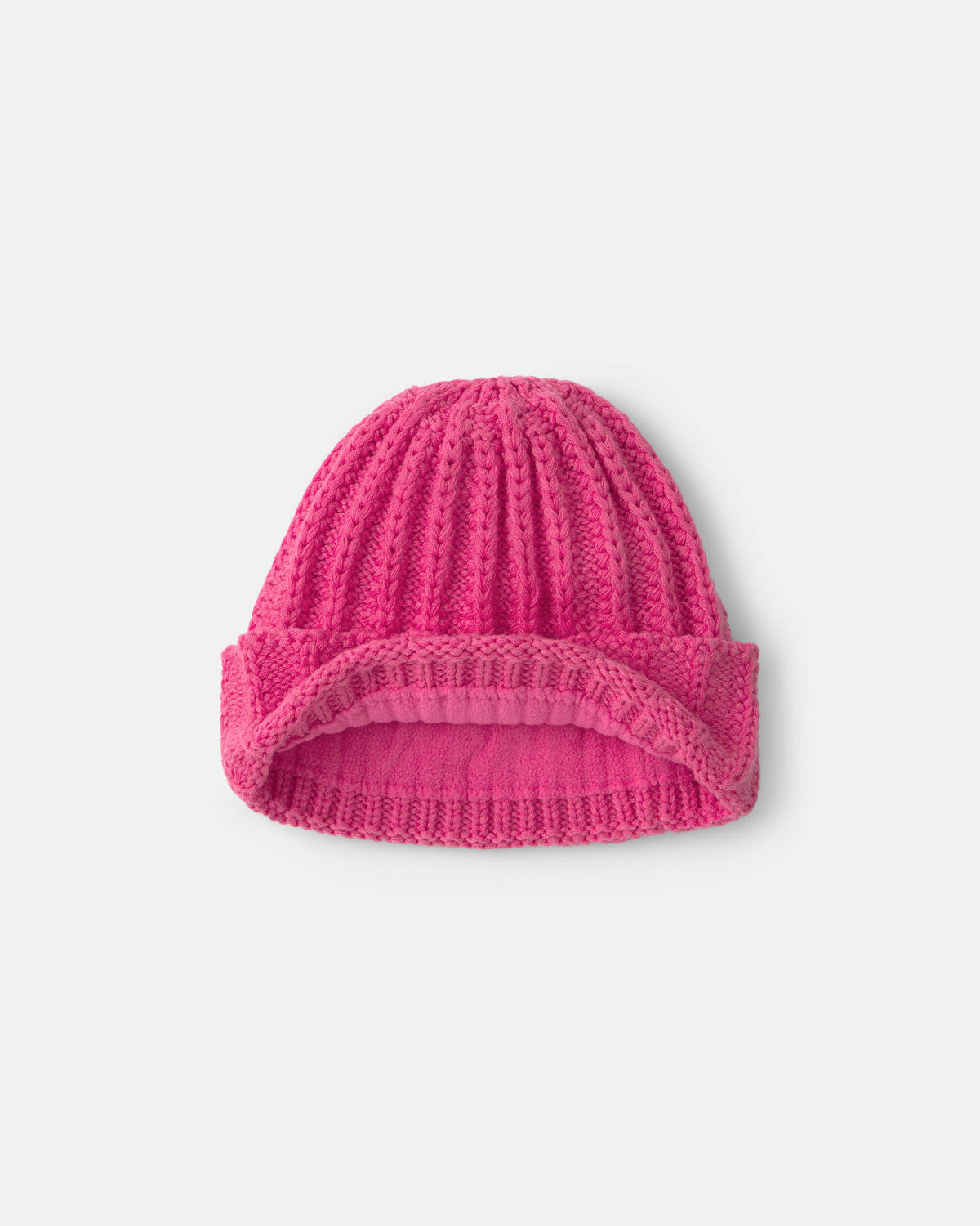 Baby Girl Ribbed Beanie - Pink - Image 2
