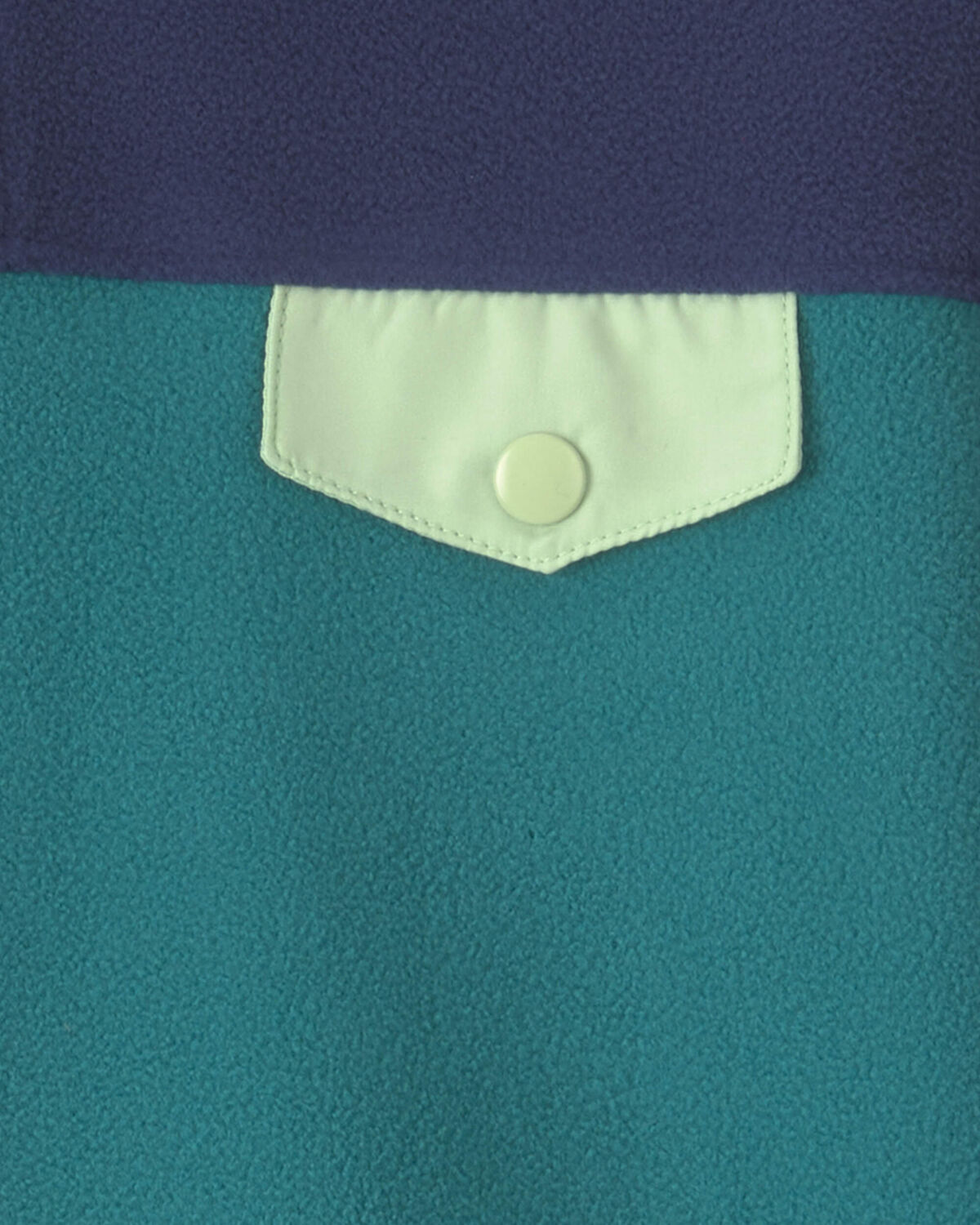 Baby Boy 2-Piece Color Block Fleece Pullover & Pant Set - Navy Blue/Green - Image 3