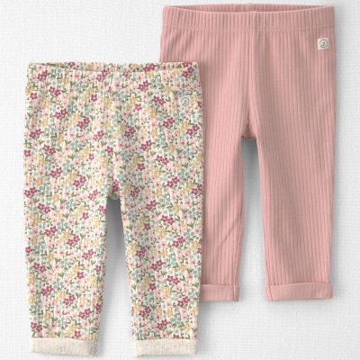 Baby Girl 2-Pack Organic Cotton Leggings