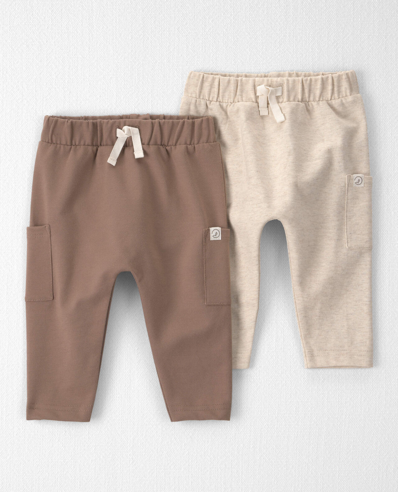 Baby 2-Pack Organic Cotton French Terry Joggers - Image 9
