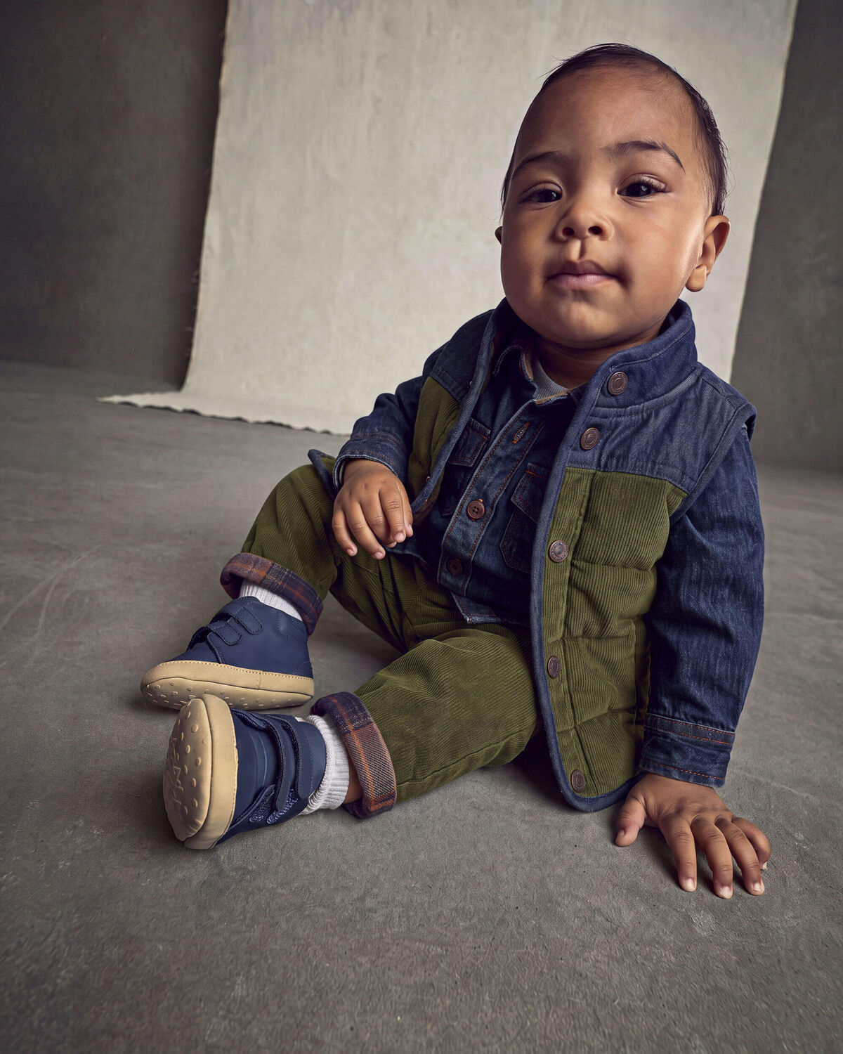 Baby Boy Corduroy Pants - Olive Green - Image 4