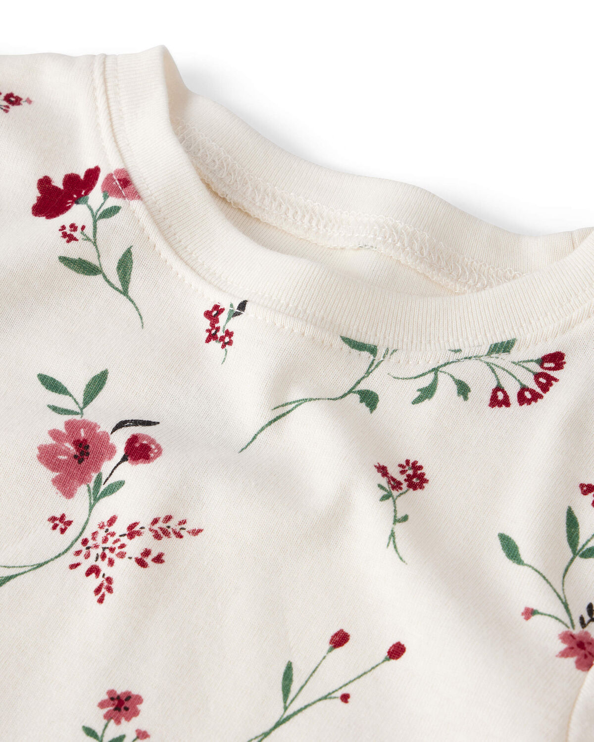 Baby Girl 2-Piece Organic Cotton Pajamas in Rosethorn Hollow - Image 2