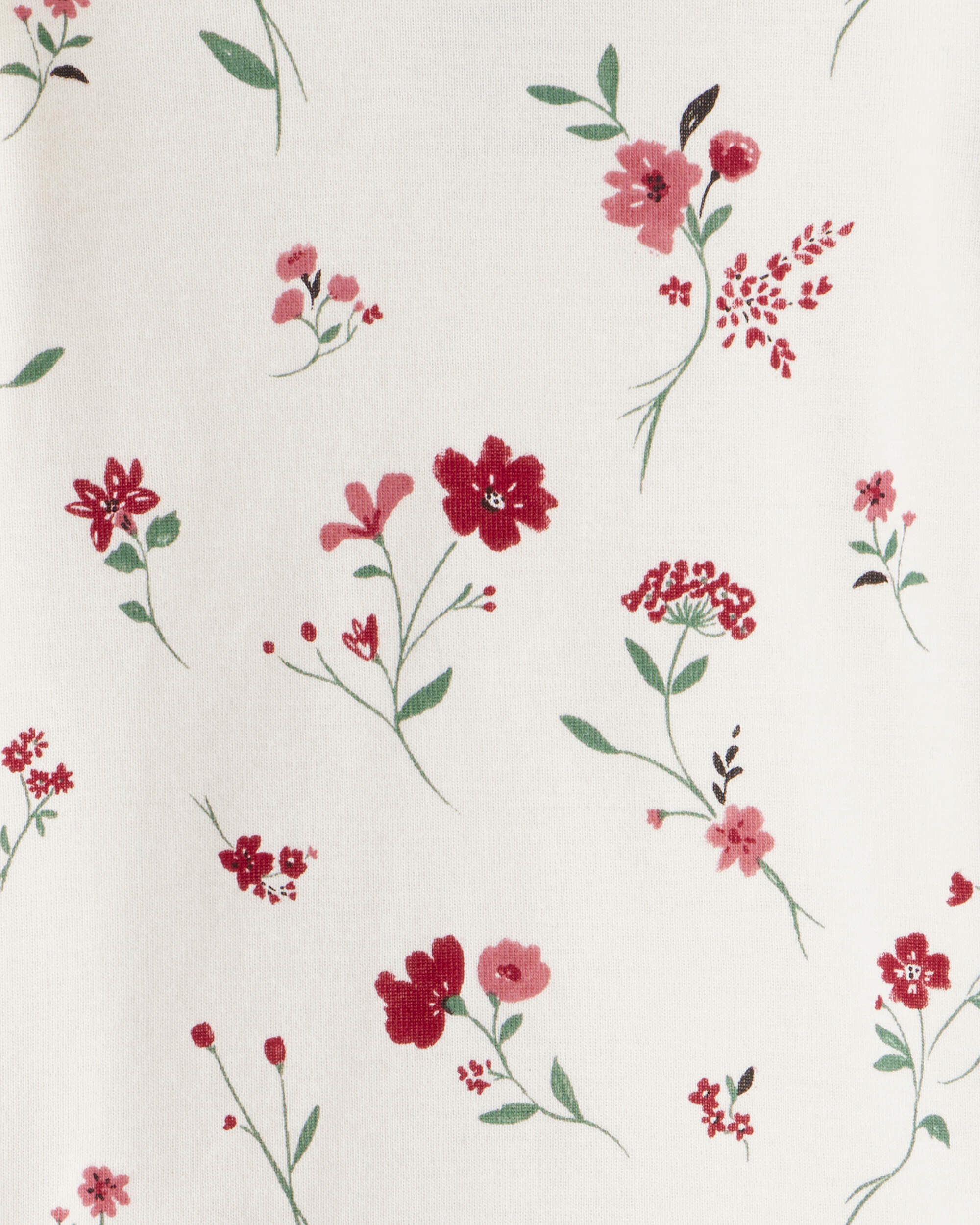 Baby Girl 2-Piece Organic Cotton Pajamas in Rosethorn Hollow - Image 4