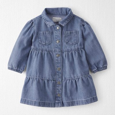 Baby Girl Organic Cotton Denim Dress